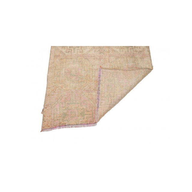 1960s Vintage Washed Out Runner Rug - 2`10″ X 9`10″ For Sale - Image 5 of 6