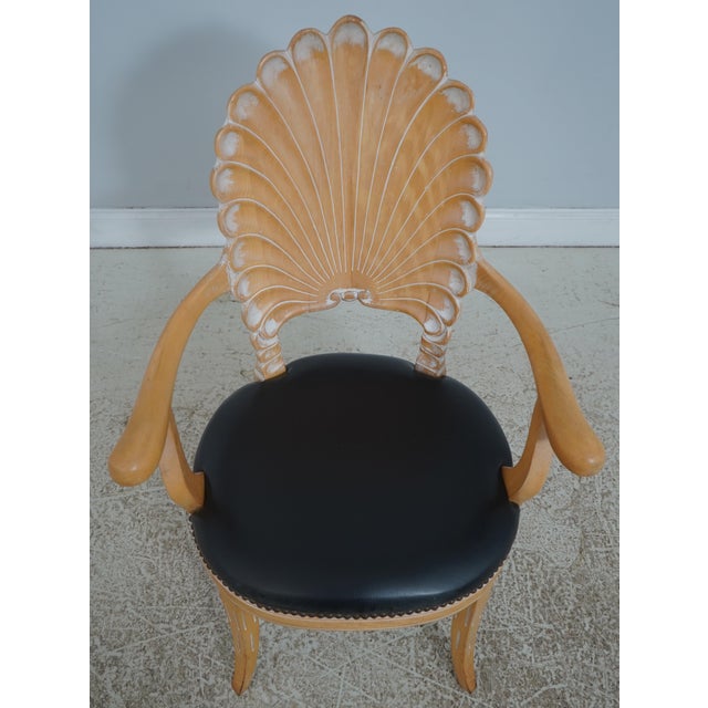 Age: Approx: 40 Years Old Details: Black Faux Leather Seat Quality Construction White Wash Finish Tack Head Trim...