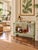 Dimensions: H 32.5” × W 42” × D 18” This restored two-tier serving cart combines cypress wood construction with a soft...