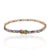 This is part of Chairish’s Fine Jewelry assortment. Exquisite Emerald, Ruby and Sapphire Tennis Bracelet in 14K gold...