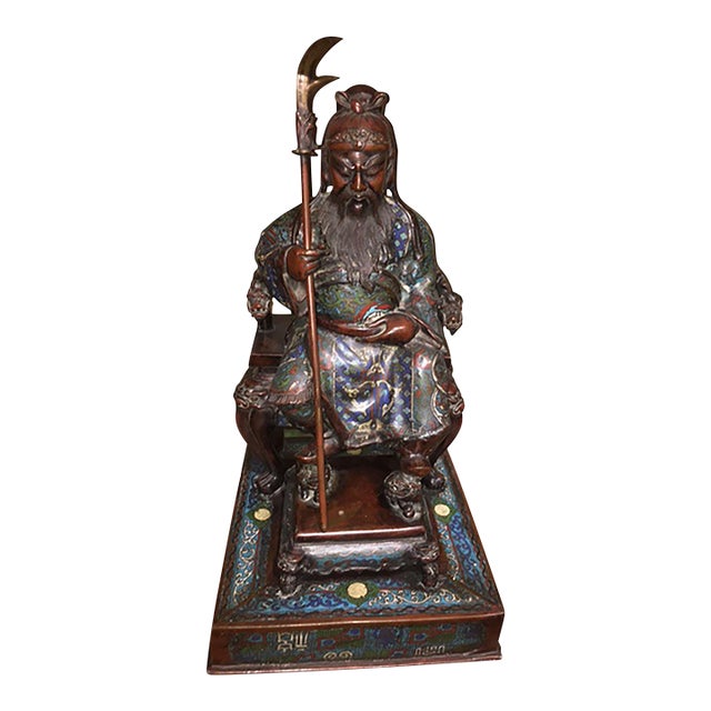 Late 19th Century Japanese Cloisonné Nobleman For Sale