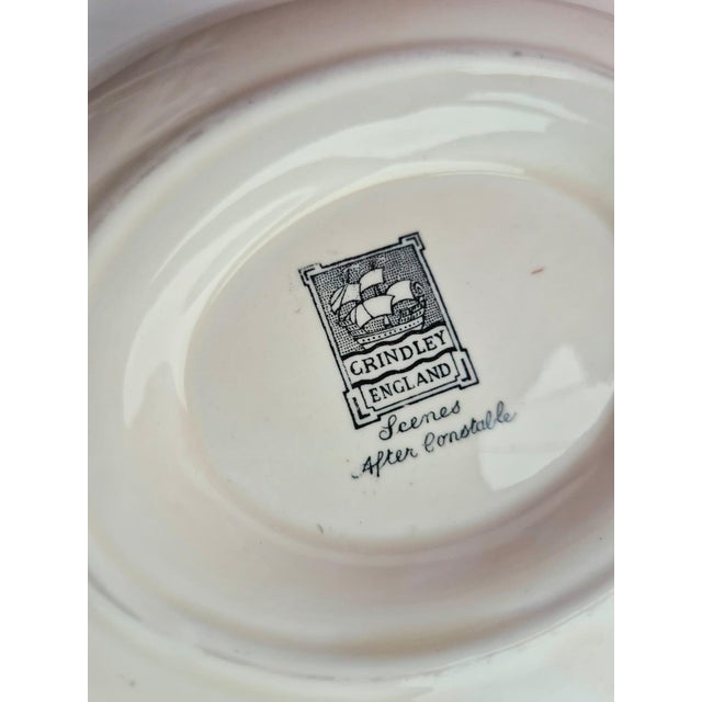 Vintage English Transferware Gravy Boat by Grindley, 1940s For Sale - Image 6 of 9