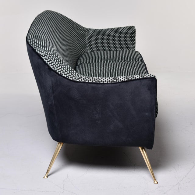 Found in Italy, this vintage Italian Gio Ponti style sofa dates from the 1950s. We found this sofa in its original...