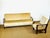 Vintage Scandinavian Velvet Convertible Sofa and Armchair, 1960s, Set of 2 For Sale - Image 4 of 18