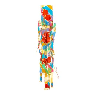 Dorothy Gillespie "Royal Color and Shadow a and B" Enameled Metal Sculpture, 2000 For Sale