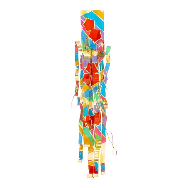 Dorothy Gillespie "Royal Color and Shadow a and B" Enameled Metal Sculpture, 2000 For Sale