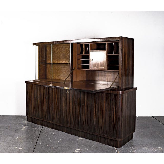 Art Deco Writing Dresser with Table in the Style of Bruno Paul, 1930s, Set of 2 For Sale - Image 17 of 18