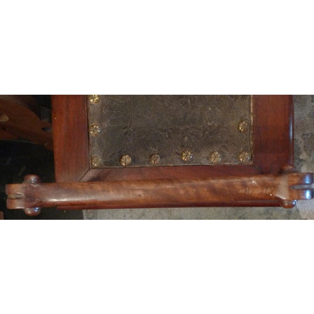 19th Century 19th Century French Carved and Stained Walnut Stool. For Sale - Image 5 of 12