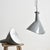 A large enamel benjamin factory light shade by benjamin crysteel. Vitreous glass grey enamel shades, original type x...