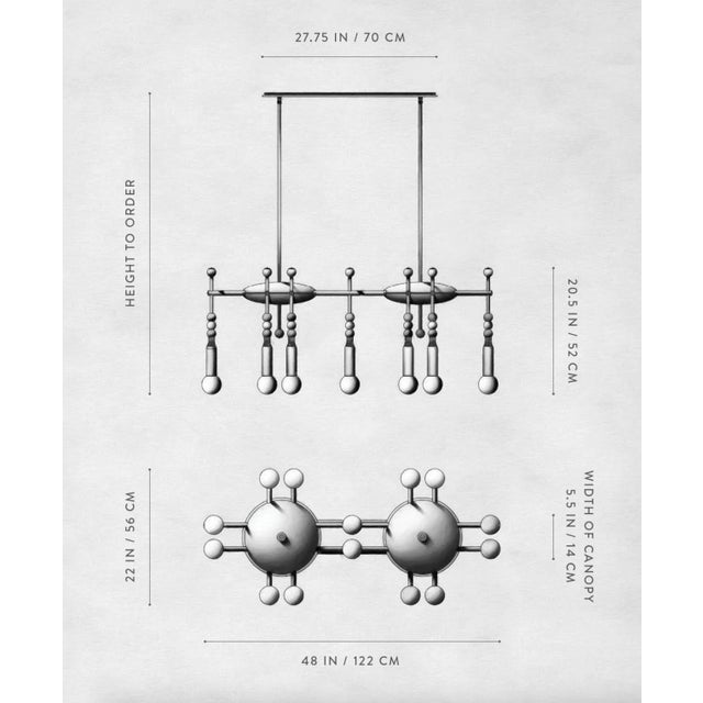 2020s Contemporary Silver Chandelier Talisman:14 by Apparatus For Sale - Image 5 of 5