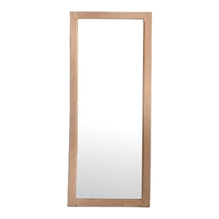 19th Century France Antique White Wood Mirror For Sale