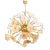 Murano Glass and Brass Sputnik Chandelier For Sale