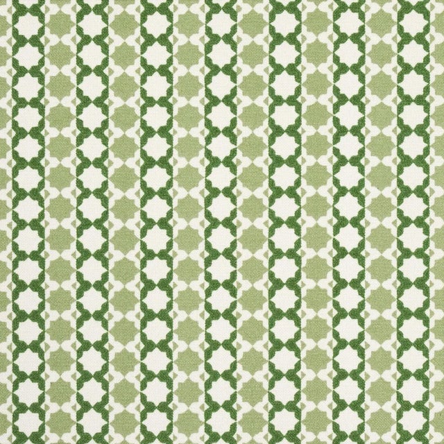 Schumacher Sample - Schumacher x Mark D. Sikes Posy Indoor/Outdoor Fabric in Leaf Green For Sale - Image 4 of 4