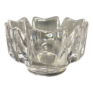 Orrefors Corona Crystal Bowl For Sale