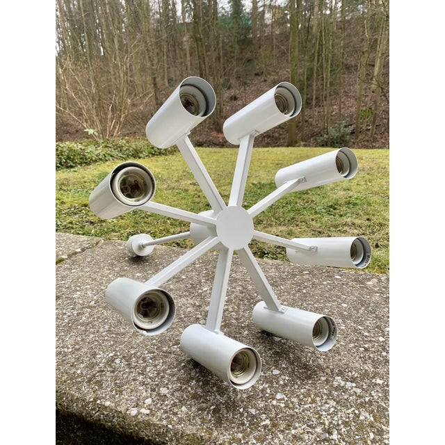 White Mid-Century Modern Pendant Lights, 1960s, Set of 2 For Sale - Image 8 of 11