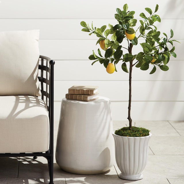 Realism Faux Lemon Tree Drop-In 37" For Sale - Image 3 of 3