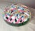 Vintage Hand Blown Italian Murano Art Studio Glass Millefiori Paperweight Ribbon For Sale - Image 10 of 13