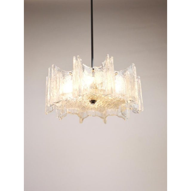 Vienna Ice Glass Star Chandelier by J. T. Kalmar for Kalmar, Austria, 1960s For Sale - Image 17 of 18