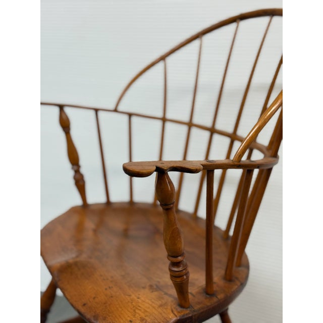 Circa 1785 Sack-Back Windsor Knuckle Armchair For Sale - Image 11 of 12