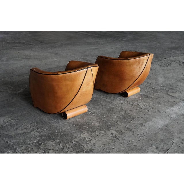 Animal Skin Vintage Lounge Chairs by Bart Van Bekhoven for Artistiek, 1990s, Set of 2 For Sale - Image 7 of 9