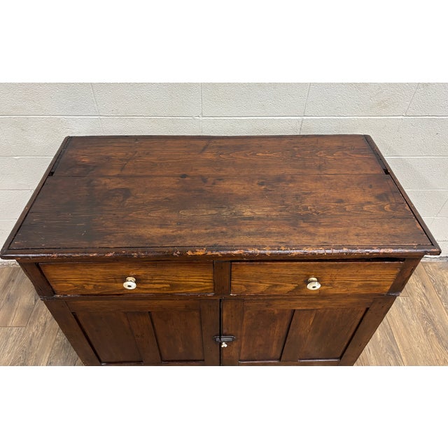 19th Century Antique Primitive Farmhouse Jelly Cupboard Pie Safe For Sale - Image 5 of 13