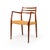Brown Vintage Niels Otto Møller Model 78 & 62 Dining Chairs – Rosewood Danish Cord Set of 8 For Sale - Image 8 of 16