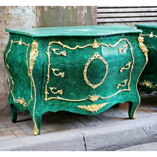 Bring bold elegance and timeless European sophistication into your interior with this grand Louis XV-style commode,...