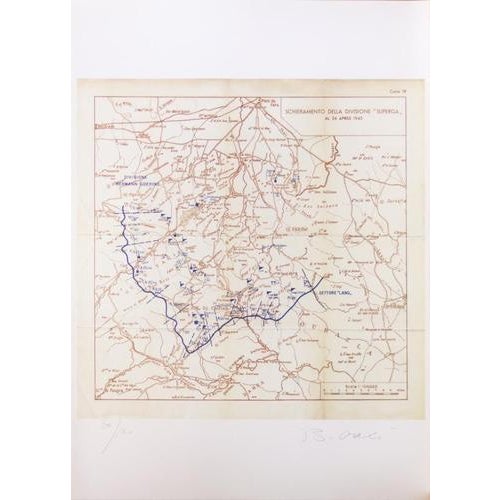 Photolithograph realized in 1997. Editions of 120 (30/120) Published in portfolio "Guerra d'Africa". Hand Signed, dated,...