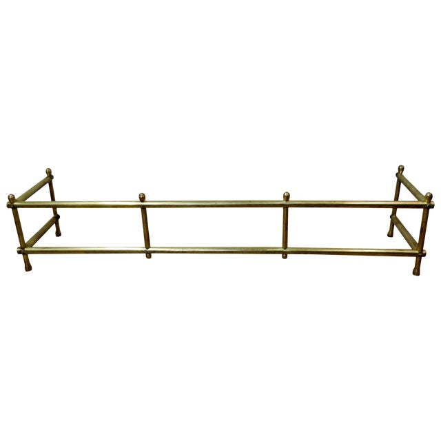 Mid-20th Century Solid Brass Fireplace Surround For Sale