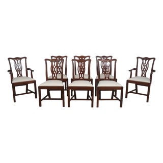 Set of 8 Hickory Chair Mahogany Dining Chairs For Sale