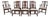 Set of 8 Hickory Chair Mahogany Dining Chairs For Sale