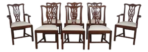 Set of 8 Hickory Chair Mahogany Dining Chairs