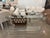 Vintage Modern Peg Lucite Console Table Two Tier New Glass Tops For Sale - Image 11 of 12