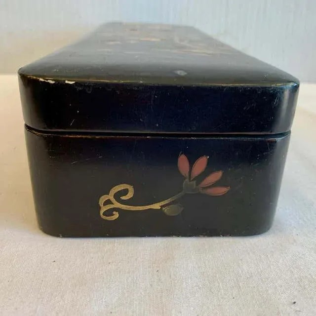 19th Century Lacquered Glove Box For Sale In West Palm - Image 6 of 12