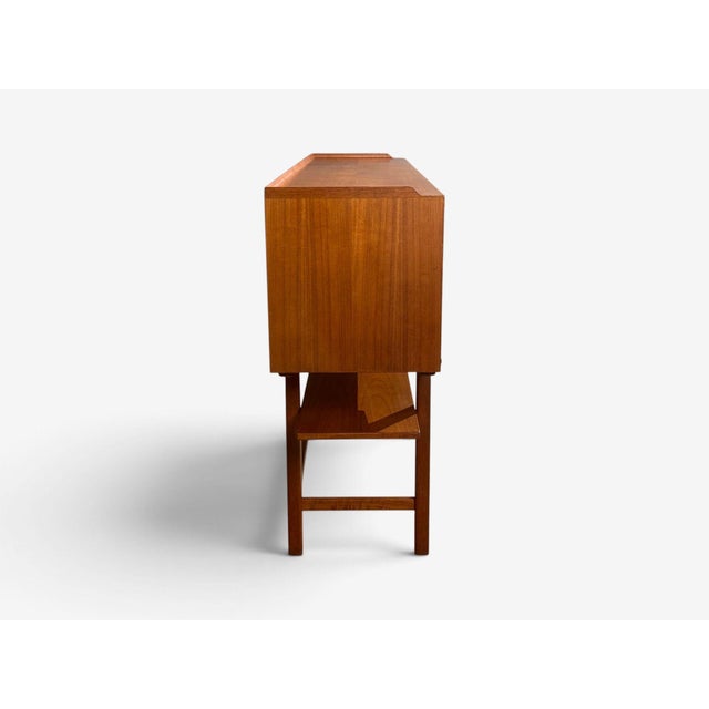 Axel Bäck Attr., Monumental Sideboard, Teak, Rosewood, Sweden, 1950s For Sale - Image 14 of 15