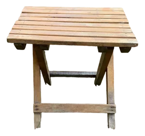 Wooden Folding Stool, 1960s