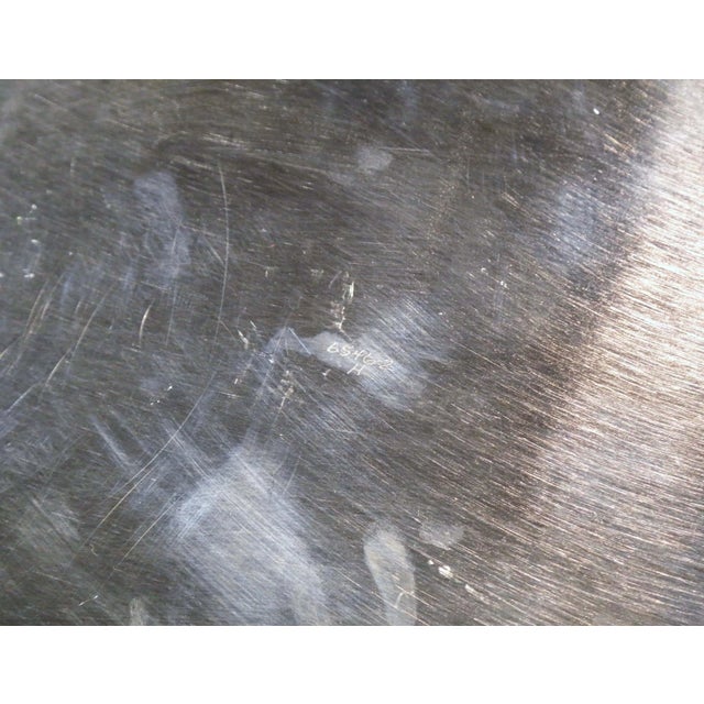 Mid-Century French Louis XV Style Silver-Plated Serving Tray For Sale - Image 9 of 10