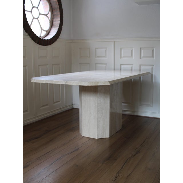 Vintage Travertine Dining Table, 1960s For Sale - Image 12 of 13