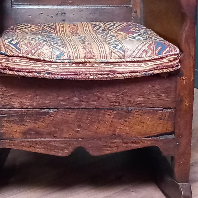 Brown Welsh Lambing Rocking Chair, 1750 For Sale - Image 8 of 12