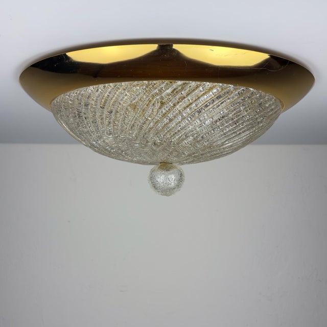 Mid-Century Modern Vintage Murano Ceiling Lamp, Italy 1980s For Sale - Image 3 of 18
