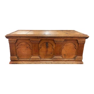 Antique European 18th Century Hand Carved Chest For Sale