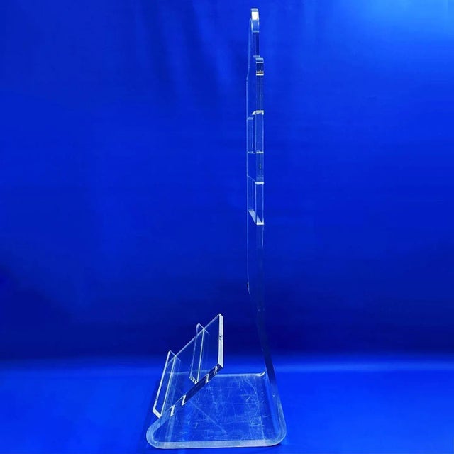 Plastic Vintage Lucite Valet Shoe and Clothing Stand For Sale - Image 7 of 12