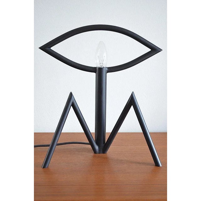 Black German Table Lamp by Argus Stefan Bumm, 1980s For Sale - Image 8 of 8