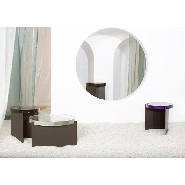 Alwa Two Transparent Black Side Table by Pulpo For Sale - Image 12 of 14