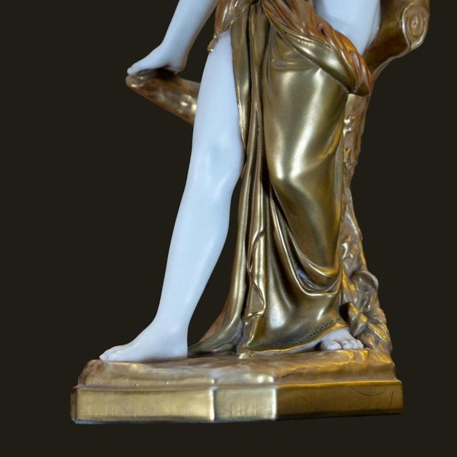 Nude Bather Surprised in the style of Sir Thomas Brock for Royal Worcester, 1921 For Sale - Image 6 of 13