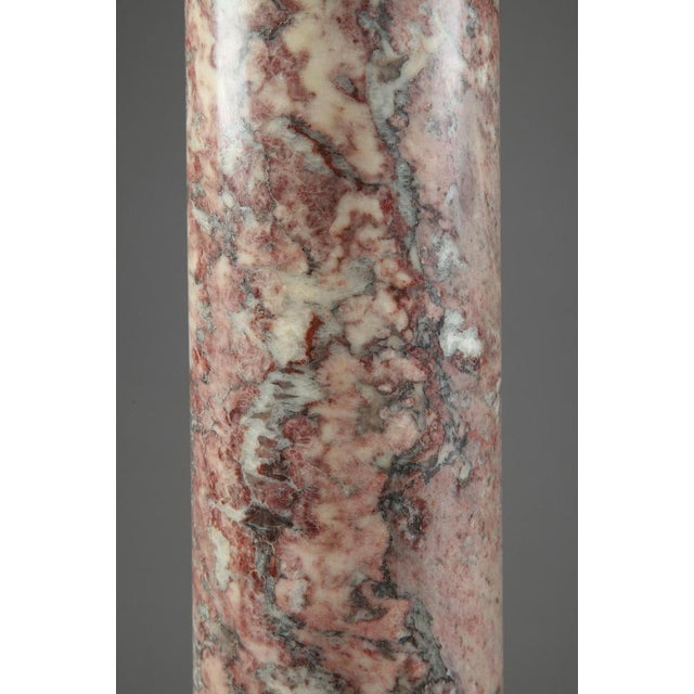 19th Century Napoleon III Brocatelle Marble Column For Sale - Image 13 of 17