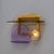 Gold Architectural Sculptural Murano Glass and Brass Wall Sconces, Italy, 2000s, Set of 2 For Sale - Image 8 of 10