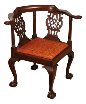 Kittinger Furniture Chippendale Style Mahogany CW-48 Corner Chair