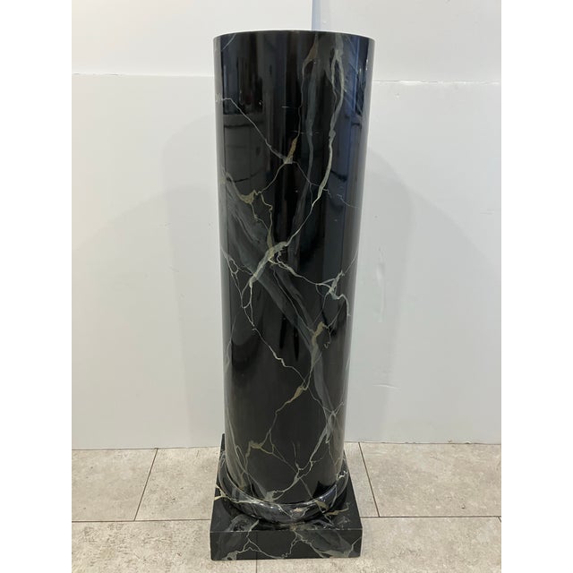 This vintage faux marble column was hand painted The artisan that created it did an amazing job The base measurements 13...