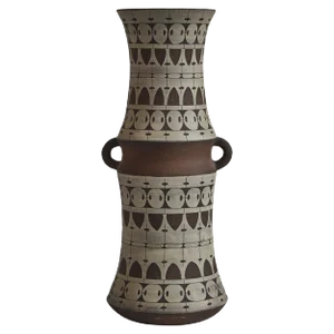 Large Scandinavian Ceramic Floor Vase by Ulla Winblad, Sweden, 1960s